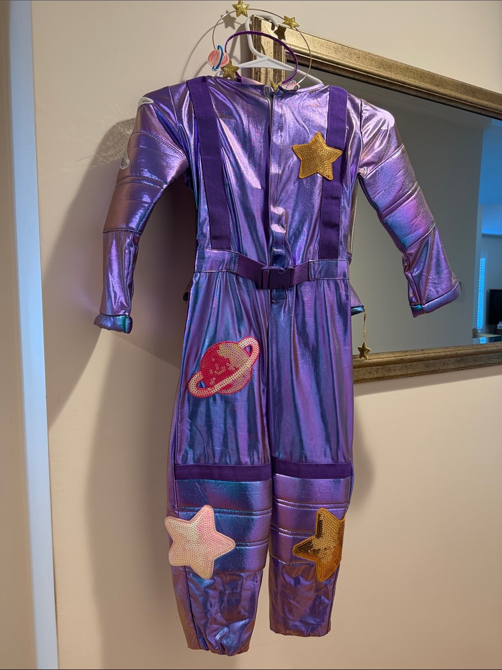 Pottery Barn Kids Light-Up Cosmic Sparkle Astronaut Halloween Costume